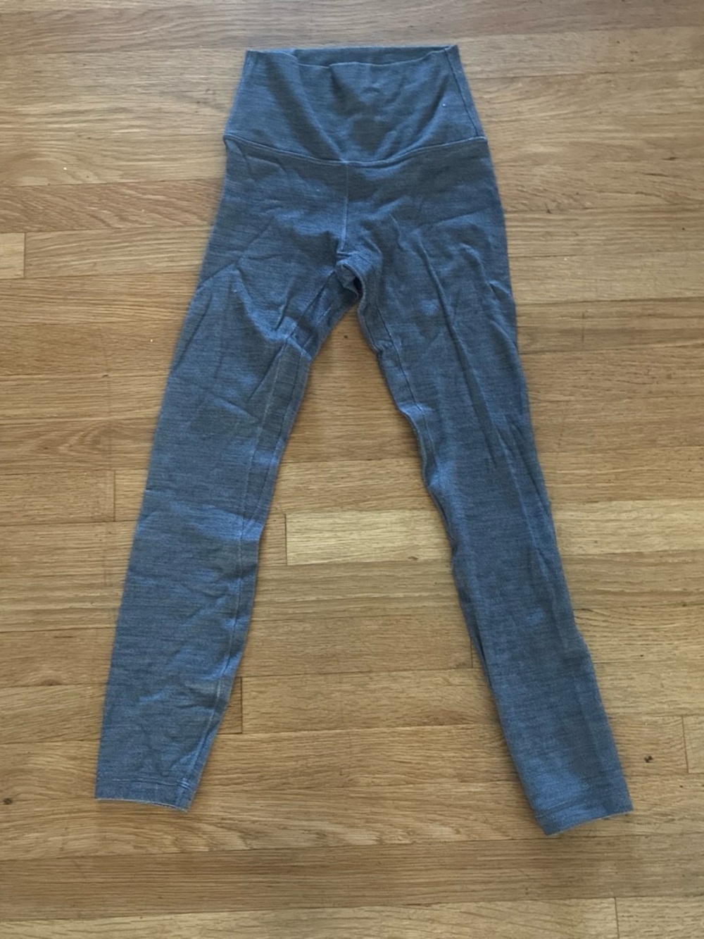 lululemon athletica High-Waist Heathered Blue Gray Leggings